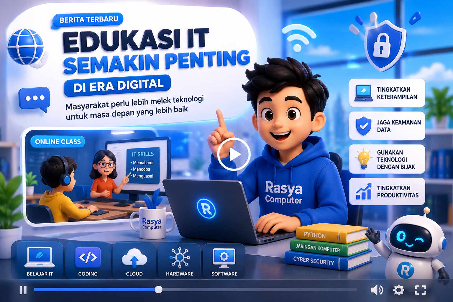 Rasya Computer Palembang Dorong Edukasi IT agar Masyarakat Lebih Melek Teknologi